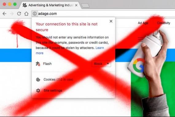 Google comienza a marcar a los websites “no seguros”